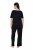 Ulla Popken 851245 Pidžama ar svītrām Melns - Pidžamas/Loungewear - 
