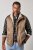 JP1880 851516 Veste zamšādas imitācijā ar teddy oderi Bēšs - Jakas & Lietus apģērbs - Jakas - 2XL-12XL