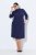 Ulla Popken 851664 A veida džersija kleita ar kabatām Tumši zils - Kleitas - Kleitas visiem izmēriem
