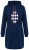 Ulla Popken 851749 Mājas kleita ar rūtām un kapuci Tumši zils - Pidžamas/Loungewear - 