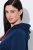 Ulla Popken 851749 Mājas kleita ar rūtām un kapuci Tumši zils - Pidžamas/Loungewear - 