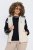 Ulla Popken 851781 Stepēta veste ar kapuci Pienbalts - Vestes - 