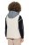Ulla Popken 851781 Stepēta veste ar kapuci Pienbalts - Vestes - 