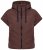 Ulla Popken 851785 Oversize stepēta veste ar kapuci Brūns - Vestes - 
