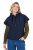 Ulla Popken 851785 Oversize stepēta veste ar kapuci Tumši zils - Vestes - 