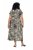 Ulla Popken 852257 Rakstaina maksi kleita Taupe - Maxi kleitas - Sieviešu maxi kleitas lielos izmēros
