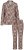 Ulla Popken 852649 Pidžama ar rakstu un krekla apkakli Brūns - Pidžamas/Loungewear - 