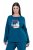 Ulla Popken 852710 Mājas džemperis ar garām piedurknēm Petrolejas - Pidžamas/Loungewear - 