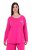 Ulla Popken 852747 Pidžamas augšdaļa ar garām piedurknēm Rozā - Pidžamas/Loungewear - 