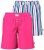 Ulla Popken 852752 Pidžamas šorti ar svītrām 2 gab. Rozā - Pidžamas/Loungewear - 