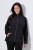 Ulla Popken 853668 Flīsa jaka ar stāvapkakli Melns - Fleece apģērbs - 