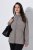 Ulla Popken 853668 Flīsa jaka ar stāvapkakli Pelēks - Fleece apģērbs - 