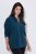 Ulla Popken 853668 Flīsa jaka ar stāvapkakli Petrolejas - Fleece apģērbs - 