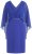 Ulla Popken 853675 Šifona kleita ar 3/4 piedurknēm Zils - Vakarkleitas - Vakarkleitas lielākos izmēros