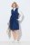 Ulla Popken 853697 Velveta kleita bez piedurknēm ar V veida izgriezumu Tumši zils - Vasaras kleitas - Vasaras kleitas sievietēm lielos izmēros
