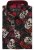 Kam Jeans 6042 Rose Skull Digital Print Shirt Black - Krekli - Krekli - 2XL-8XL