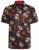 Kam Jeans 6042 Rose Skull Digital Print Shirt Black - Krekli - Krekli - 2XL-8XL