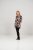 Scandinavian Caramel Flower Petals Tunic Brown - Apdrukāti T-krekli sievietēm - 