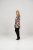 Scandinavian Caramel Flower Petals Tunic Brown - Apdrukāti T-krekli sievietēm - 