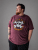 Kam Jeans 5753 Buccaneer Print T-Shirt BURGUNDY MARL - T-krekli - T-krekli - 2XL-14XL
