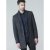 D555 Terry Checked Overcoat Charcoal - Jakas & Lietus apģērbs - Jakas - 2XL-12XL