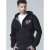 D555 Verlin Couture Full Zip Hoodie Black - Džemperi un džemperi ar kapuci - Džemperi - 2XL-14XL