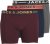 Jack & Jones LICHFIELD Trunks 3-Pack Burgundy - Apakšveļa un peldšorti - Apakšveļa - 2XL-8XL