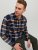 Jack & Jones JOROWEN CHECK COMFORT Shirt Navy - Krekli - Krekli - 2XL-8XL