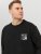 Jack & Jones JCOFILO Crew Neck Sweater with Back Print Black - Džemperi un džemperi ar kapuci - Džemperi - 2XL-14XL