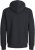 Jack & Jones BRADLEY Zip Hoodi Black - Džemperi un džemperi ar kapuci - Džemperi - 2XL-14XL