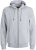 Jack & Jones BRADLEY Zip Hoodie Light Grey Melange - Džemperi un džemperi ar kapuci - Džemperi - 2XL-14XL