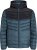 Jack & Jones SPRINT Black Blocking Quilted Hooded Jacket Turquoise Blue - Jakas & Lietus apģērbs - Jakas - 2XL-12XL