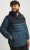 Jack & Jones SPRINT Black Blocking Quilted Hooded Jacket Turquoise Blue - Jakas & Lietus apģērbs - Jakas - 2XL-12XL