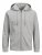 Jack & Jones Basic Sweat Zip Hood Light Grey Melange - Džemperi un džemperi ar kapuci - Džemperi - 2XL-14XL