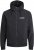 Jack & Jones RUSH SOLID Bomber Jacket with Hood Black - Jakas & Lietus apģērbs - Jakas - 2XL-12XL