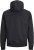 Jack & Jones RUSH SOLID Bomber Jacket with Hood Black - Jakas & Lietus apģērbs - Jakas - 2XL-12XL