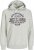 Jack & Jones 2 COL LOGO Hoodie White Melange - Džemperi un džemperi ar kapuci - Džemperi - 2XL-14XL