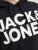 Jack & Jones CORP LOGO Large Print Hoodie Black - Džemperi un džemperi ar kapuci - Džemperi - 2XL-14XL