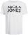 Jack & Jones CORP Logo T-Shirt White w Large Black Print - T-krekli - T-krekli - 2XL-14XL