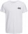 Jack & Jones CORP Logo T-Shirt White w Small Black Print - T-krekli - T-krekli - 2XL-14XL