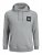 Jack & Jones JJLOCK SWEAT HOOD Grey - Džemperi un džemperi ar kapuci - Džemperi - 2XL-14XL