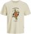 Jack & Jones Anatomy Skull Crew Neck T-Shirt Antique White - T-krekli - T-krekli - 2XL-14XL