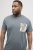 Jack & Jones Split Pocket Print T-Shirt Grey - T-krekli - T-krekli - 2XL-14XL