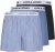 Jack & Jones TOKYO Woven Coronet Blue - Blue Stripes Boxers 3-Pack Black - Apakšveļa un peldšorti - Apakšveļa - 2XL-8XL