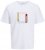 Jack & Jones Vira Branding Crew Neck T-Shirt Bright White - T-krekli - T-krekli - 2XL-14XL