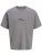 Jack & Jones Summer Sago Print Crew Neck T-Shirt Gray Flannel - T-krekli - T-krekli - 2XL-14XL