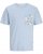 Jack & Jones Tavira Aop Pocket Crew Neck T-Shirt Skyway - T-krekli - T-krekli - 2XL-14XL