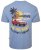 Kam Jeans 5711 Endless Summers Slub Tee With Back Print Blue - T-krekli - T-krekli - 2XL-14XL