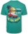 Kam Jeans 5711 Endless Summers Slub Tee With Back Print Emerald - T-krekli - T-krekli - 2XL-14XL