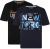 Kam Jeans 5736 NY Print T-Shirts 2-Pack - T-krekli - T-krekli - 2XL-14XL